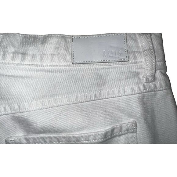 RAILS Womens Size 31 White Jean Skirt Canyon High Waisted Salt Denim Button Up - Picture 4 of 9